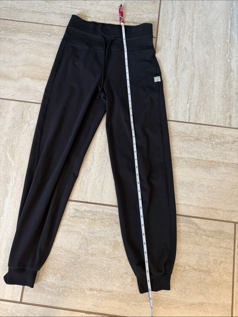 Vuori Daily Leggings Black High-Rise Drawstring - Picture 11 of 16